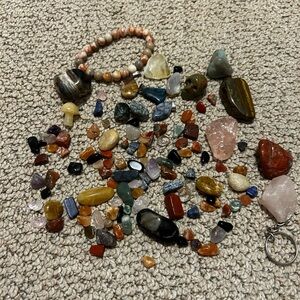 Assorted Gemstone Collection with Bracelet